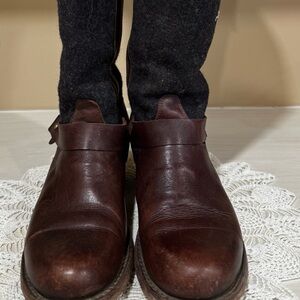 Stetson Women’s Riding Boot Melton Cloth Upper Size 6 1/2 Leather Lined